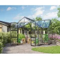 Vitavia Gewächshaus Campus, schwarz, 13m², 3 mm ESG | Wetterfestes & stabiles Treibhaus | Perfekt für Gemüse & Pflanzen | Robust & langlebig - Thumbnail 6
