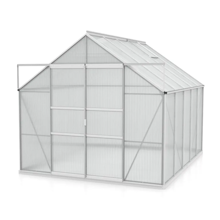 Vitavia Gewächshaus Mars 8300", schwarz, 8,3 m², 4 mm HKP | Wetterfestes & stabiles Treibhaus | Perfekt für Gemüse & Pflanzen | Robust & langlebig – Bild 2
