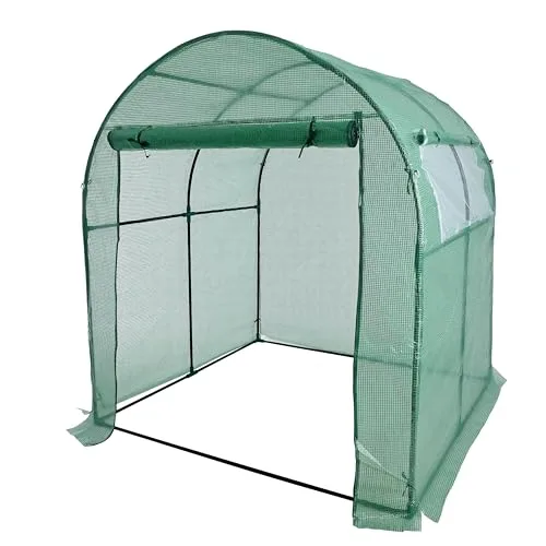 ESTEXO Bogendach Gewächshaus Foliengewächshaus 180x180x200 cm Treibhaus Folien-Tunnel – Bild 9