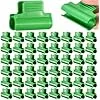 50 Stück Klemmklemmen Tunnel Clips grün Kunststoff 11mm - Thumbnail 2