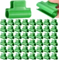 50 Stück Klemmklemmen Tunnel Clips grün Kunststoff 11mm - Thumbnail 1