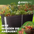 STREND PRO Hochbeet Metall 160x80x77 cm (LxBxH) ANTHRAZIT | Pflanzkasten | Blumenkasten | Garten Pflanzkasten Hoch | Gemüsebeet | Gartenbeet | Hochbeet Balkon Pflanzbeet - Thumbnail 4