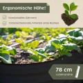 NATIV Hochbeet Metall anthrazit, 160x80x78 cm, ovales Beet für Garten, galvanisiert, wetterfestes und stabiles Gartenbeet für Gemüse, Kräuter & Blumen, langlebiges Pflanzbeet für den Außenbereich - Thumbnail 3