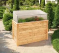 WESTMANN Hochbeet aus Lärchenholz | 100x65x66 cm Natur | Kräuterbeet für den Außenbereich | Holzhochbeet zum Bepflanzen von Gemüse & Kräutern - Thumbnail 7