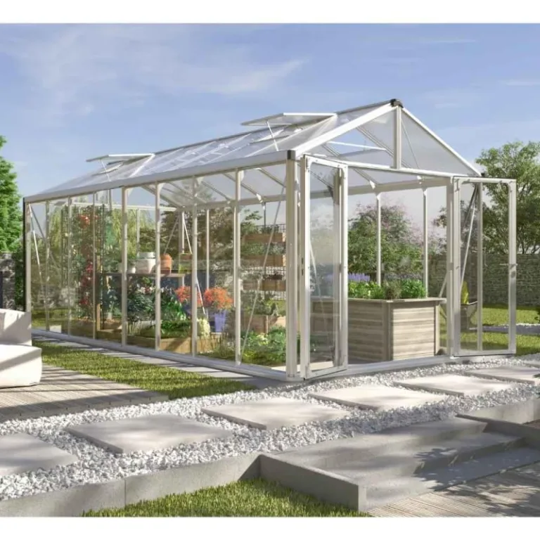 INNOLUX Gewächshaus Vitavia Zeus 15700 Glas und Polycarbonat 10 mm 258 x 614 x 250 cm – Bild 2