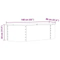 vidaXL Hochbeet Grün 160 x 80 x 44 cm Stahl, Garten- und Terrassenpflanzentopf aus Stahl, langlebig, modern, für Blumen und Pflanzen, minimalistisches Design - Thumbnail 3