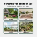 vidaXL Hochbeet Braun 160 x 80 x 81 cm Stahl, Garten- und Terrassenpflanzentopf aus Stahl, langlebig, modern, für Blumen und Pflanzen, minimalistisches Design - Thumbnail 6