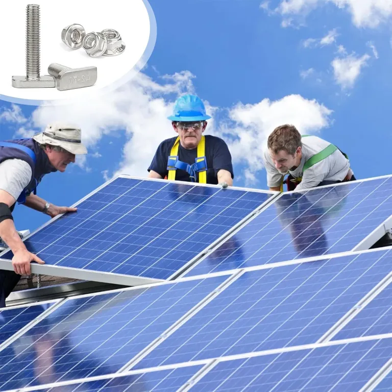 20 Stück Hammerkopfschrauben M8x20mm, Edelstahl T Schrauben und Flanschmuttern M8 für PV Solar Montageschienen Photovoltaik Gewächshaus Schrauben (8mm) – Bild 6