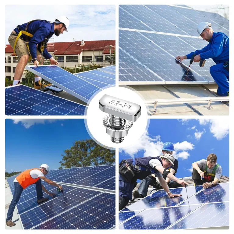 20 Stück Hammerkopfschrauben M8x20mm, Edelstahl T Schrauben und Flanschmuttern M8 für PV Solar Montageschienen Photovoltaik Gewächshaus Schrauben (8mm) – Bild 7