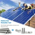 20 Stück Hammerkopfschrauben M8x20mm, Edelstahl T Schrauben und Flanschmuttern M8 für PV Solar Montageschienen Photovoltaik Gewächshaus Schrauben (8mm) - Thumbnail 3