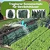 Pflanztunnel Netz, Garden Folientunnel 300x30x45cm, Faltbar Gartentunnel, Frühbeet Schutztunnel Gewächshaus mit Stecksystem, 6 Tunnelbögen Aufzucht Hochbeet Gemüsebeet Pflanzentunnel (Grün) - Thumbnail 2