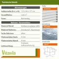 Vitavia Hochfrühbeet Gaia Jumbo Hoch- & Frühbeet | Aluminium, 122 x 83 x 137 cm | 4 mm Hohlkammerplatten | Rückenschonendes Gärtnern | Wetterfester Unterbau | Optimale Wachstumsbedingungen - Thumbnail 10