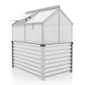 Vitavia Hochfrühbeet Gaia Jumbo Hoch- & Frühbeet | Aluminium, 122 x 83 x 137 cm | 4 mm Hohlkammerplatten | Rückenschonendes Gärtnern | Wetterfester Unterbau | Optimale Wachstumsbedingungen - Thumbnail 1