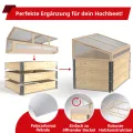 Schroth Home Frühbeete Hochbeete 120 x 80 x 100 cm – Frühbeet - Anzuchtgewächshaus - Hochbeet Abdeckung inkl. 3 Faltrahmen 120 x 80 x 20 (Frühbeet komplett) - Thumbnail 2