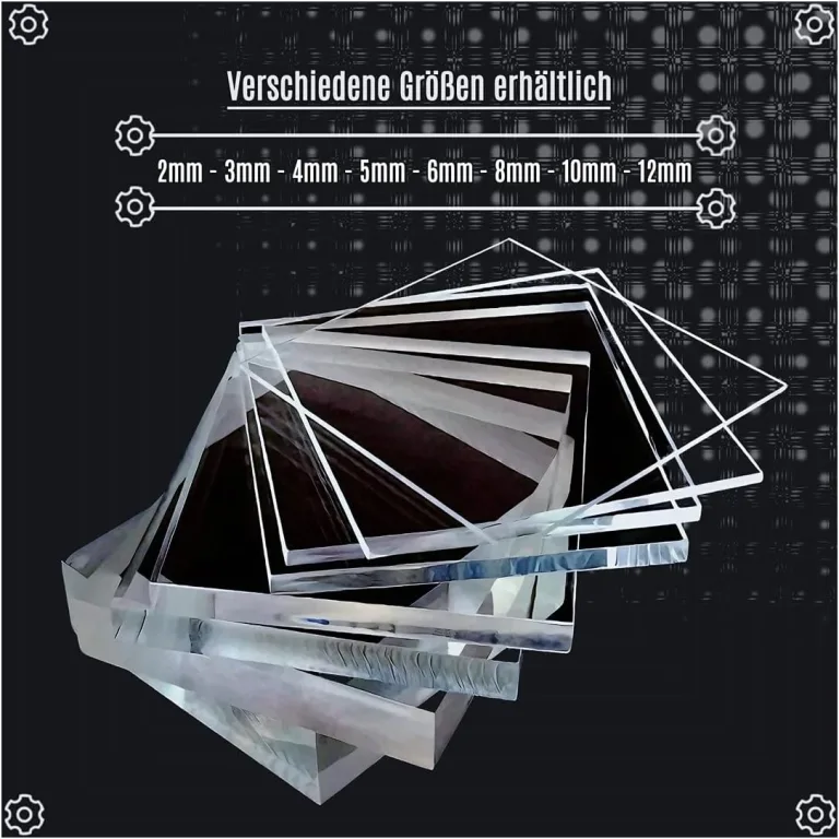 Polycarbonat-Platte 70x90cm 2mm dick - UV-beständig Bruchsicher Glas-Klar Robust & Vielseitig - Zuschnitt von Polycarbonat Transparent - PC Kunststoff-Glas - Gewächshaus-Platten – Bild 5