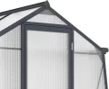 Westmann Natura 68 | Aluminium Gewächshaus mit Fundament | 248x188x227 cm | Doppelstegplatten 4 mm | UV-beständig | Inkl. Entwässerungssystem & Dachfenster | Anthrazit - Thumbnail 5