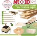 Hochbeet Holz, Kräuterbeet, Gartenbeet, Pflanzkasten, Blumenbeet, für Garten und Terrasse, Kiefernholz, Massivholz, Naturholz, Gemüsegarten, Abmessungen 18x63x30 cm, Farbe: Braun - Thumbnail 5