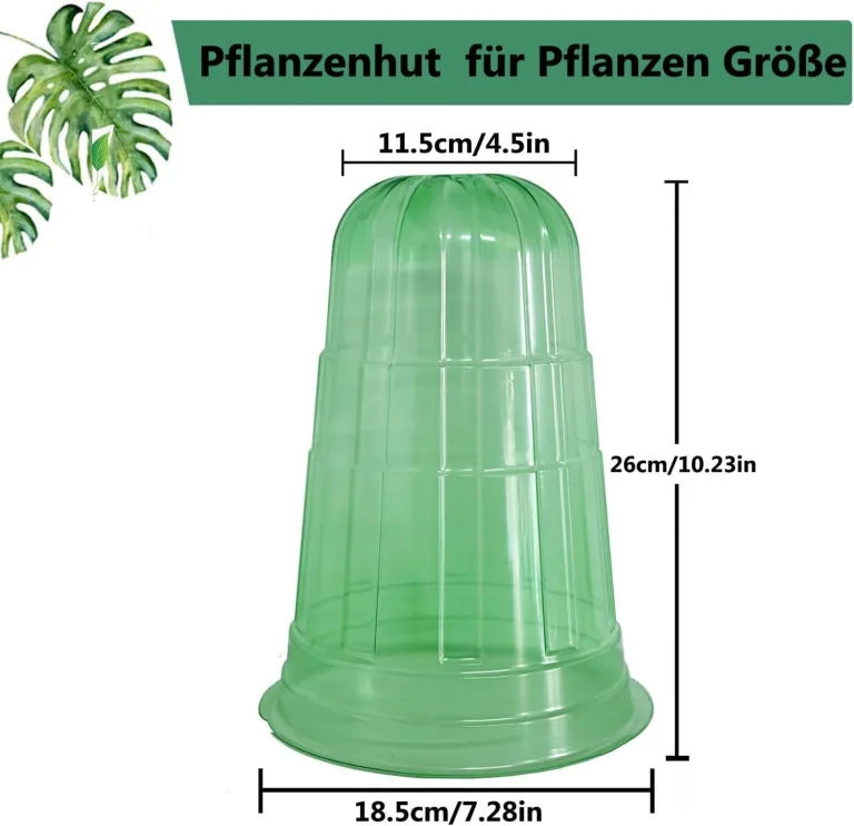 Pflanzenhut, Pflanzhütchen für Salatpflanzen zum Schutz vor Vögeln, Schnecken, Frost oder Witterung - Schützt Pflanzen vor Tierfraß,Kann mit einem Schneckenkragen verwendet werde. – Bild 4