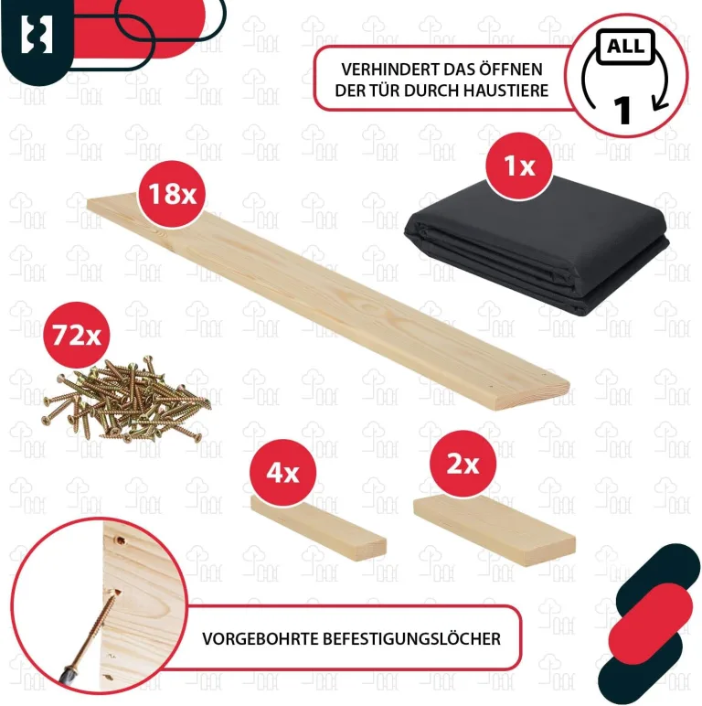 KOTARBAU® Tiefbeet Blumenkasten aus Holz 200x100x27cm Pflanzkästen Naturfarbe Hochbeet Kräuterbeete Pflanzkübel groß Anzuchtbeet Hochbeete für Garten Gemüsezucht Gemüsekiste + Handschuhe mit Krallen – Bild 5
