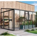 Vitavia Anlehn-Gewächshaus Helena 10200", schwarz, 10,2 m², 3 mm ESG, 10 mm HKP | Wetterfestes & stabiles Wand-Gewächshaus zur Pflanzenanzucht | Ideales Treibhaus für Gemüse, Kräuter & Blumen - Thumbnail 10