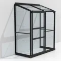 Vitavia Anlehn-Gewächshaus Styx 3300", Aluminium eloxiert, 3,3 m², 3 mm ESG | Wetterfestes & stabiles Wand-Gewächshaus zur Pflanzenanzucht | Ideales Treibhaus für Gemüse, Kräuter & Blumen - Thumbnail 10