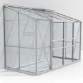 Vitavia Anlehn-Gewächshaus Styx 3300", Aluminium eloxiert, 3,3 m², 3 mm ESG | Wetterfestes & stabiles Wand-Gewächshaus zur Pflanzenanzucht | Ideales Treibhaus für Gemüse, Kräuter & Blumen - Thumbnail 1