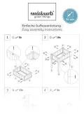 needs&wants® Großes Hochbeet mit Frühbeet-Aufsatz Abdeckung aus Holz für Garten Balkon, Pflanzbeet mit Gewächshaus Frühbeetkasten mit Deckel Dach Haube Ablage Pflanzkasten, 90 x 57 x 112,5 cm, braun - Thumbnail 8