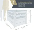 WESTMANN Premium Hochbeet aus Lärchenholz mit Aussaatkalender | Natur | 125x91x73 cm | Kräuterbeet | Holzhochbeet zum Bepflanzen von Gemüse & Kräutern - Thumbnail 8