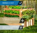 WESTMANN Premium Hochbeet aus Lärchenholz mit Aussaatkalender | Natur | 125x91x73 cm | Kräuterbeet | Holzhochbeet zum Bepflanzen von Gemüse & Kräutern - Thumbnail 3
