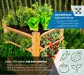WESTMANN Premium Hochbeet aus Lärchenholz mit Aussaatkalender | Natur | 66x66x73 cm | Kräuterbeet | Holzhochbeet zum Bepflanzen von Gemüse & Kräutern - Thumbnail 6