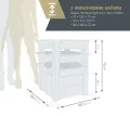 WESTMANN Premium Hochbeet aus Lärchenholz mit Aussaatkalender | Natur | 66x66x73 cm | Kräuterbeet | Holzhochbeet zum Bepflanzen von Gemüse & Kräutern - Thumbnail 7