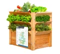 WESTMANN Premium Hochbeet aus Lärchenholz mit Aussaatkalender | Natur | 66x66x73 cm | Kräuterbeet | Holzhochbeet zum Bepflanzen von Gemüse & Kräutern - Thumbnail 9