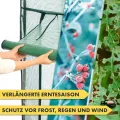 etm - Gewächshaus - Platzsparend, Hochwertiges Anzuchthaus Garten Balkon Stabil & Einfach zu Montieren (Grün, 143x143x195 Harrest) - Thumbnail 6