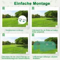 YRHome 3 x 8 x 2 m Groß Foliengewächshaus Gewächshaus Winterfest Verzinkter Stahl Grün Treibhaus Tomatenhaus mit Tür & Fenster Bogen-Design Begehbares Gartenhäuschen für Aufzucht Tomaten Pflanzen - Thumbnail 6