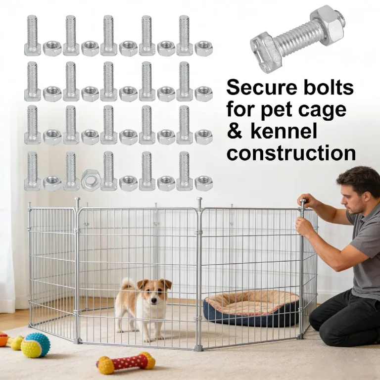 20 Stück M6 x 22mm Muttern Schrauben, Aluminium Gewächshaus Schrauben mit Mutter, Stockschrauben möbelschrauben, Hochleistungsrost Hardware Kit für Gewächshaus-Montage und -Reparatur – Bild 7