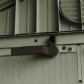 Keter Darwin Gewächshaus 244x190x221cm Grün - Treibhaus aus Kunststoff mit Satteldach & 5 Belüftungsfenstern - Thumbnail 6