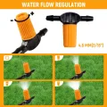 Hoteche Mikro-Bewässerungssystem, Tropfbewässerungsset mit 30 einstellbaren Tropfern, 20m Schlauch, inkl. Adapter & Zubehör für Garten/Gewächshaus - Thumbnail 4