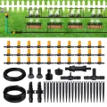 Hoteche Mikro-Bewässerungssystem, Tropfbewässerungsset mit 30 einstellbaren Tropfern, 20m Schlauch, inkl. Adapter & Zubehör für Garten/Gewächshaus - Thumbnail 2