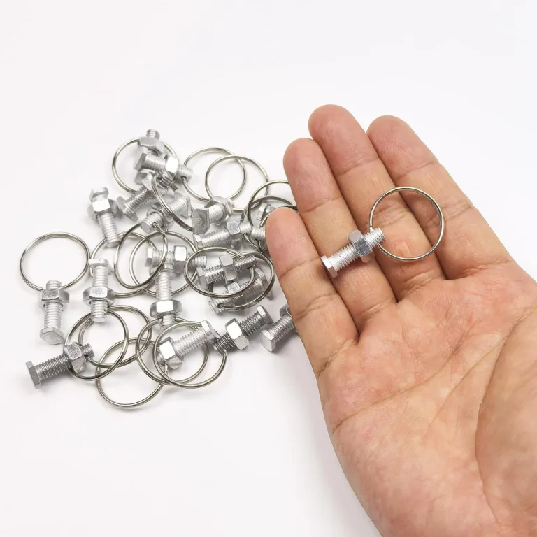 Gewächshausschrauben und -ringe für Gewächshaus, Gewächshauszubehör, Aluminium-Gewächshausmuttern und -schrauben, Aufhängeringe (Bolts & Nuts With Rings- 20pcs) – Bild 5
