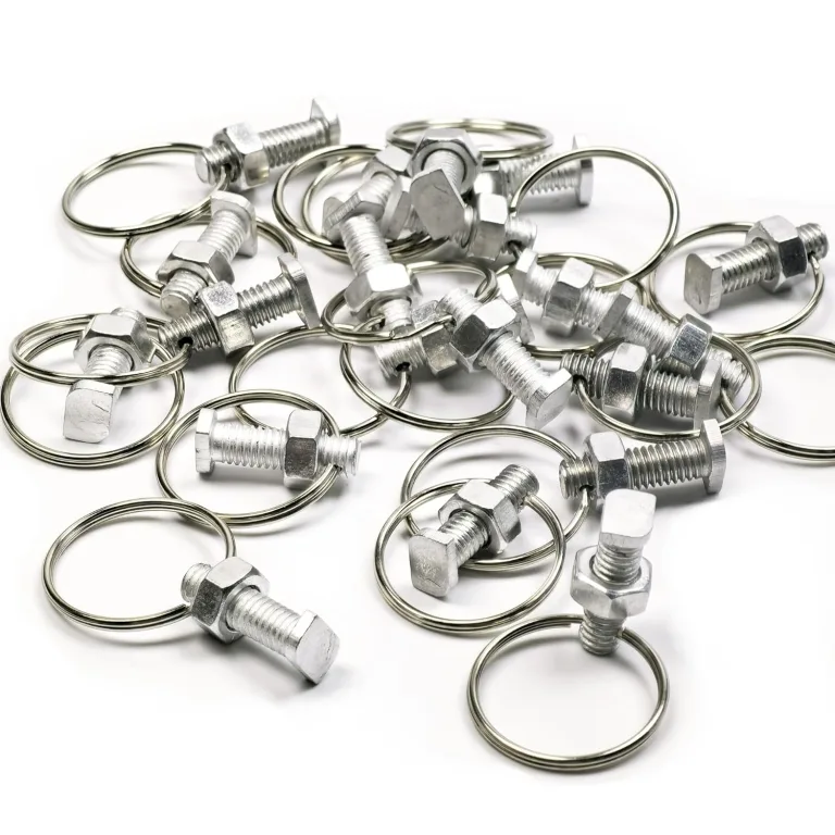 Gewächshausschrauben und -ringe für Gewächshaus, Gewächshauszubehör, Aluminium-Gewächshausmuttern und -schrauben, Aufhängeringe (Bolts & Nuts With Rings- 20pcs) – Bild 1