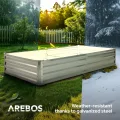 Arebos Hochbeet Metall 2er Set 180x90x30 cm | Gartenbeet aus verzinktem Stahl | Pflanzbeet wetterfest & rostfrei | Rechteckiges Gemüsebeet für Garten & Terrasse | Hochbeet Bausatz ohne Boden - Thumbnail 9