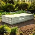 Arebos Hochbeet Metall 2er Set 180x90x30 cm | Gartenbeet aus verzinktem Stahl | Pflanzbeet wetterfest & rostfrei | Rechteckiges Gemüsebeet für Garten & Terrasse | Hochbeet Bausatz ohne Boden - Thumbnail 10