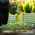 Arebos Hochbeet Metall 120x90x59 cm | Gartenbeet aus verzinktem Stahl | Pflanzbeet wetterfest & rostfrei | Rechteckiges Gemüsebeet für Garten & Terrasse | Hochbeet Bausatz ohne Boden - Thumbnail 6