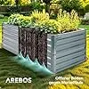 Arebos Hochbeet Metall 180x90x45 cm | Gartenbeet aus verzinktem Stahl | Pflanzbeet wetterfest & rostfrei | Rechteckiges Gemüsebeet für Garten & Terrasse | Hochbeet Bausatz ohne Boden - Thumbnail 2