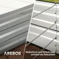 Arebos Hochbeet Metall 180x90x79 cm | Gartenbeet aus verzinktem Stahl | Pflanzbeet wetterfest & rostfrei | Rechteckiges Gemüsebeet für Garten & Terrasse | Hochbeet Bausatz ohne Boden - Thumbnail 6