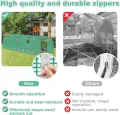 Foliengewächshaus für Garten 3x4x2 m Gewächshaus UV-beständig & Winterfestes Gewächshaus 12 ㎡ Folientunnel Tomatenhaus mit Fenstern, Tür & Verstärktem Rahmen, Grün - Thumbnail 6