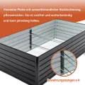 Thanaddo Hochbeet Metall Pflanzbeet, rechteckig Gemüsebeet aus verzinktem Stahl, Gartenbeet Pflanzkasten Pflanzkasten Blumenkasten für Garten & Terrasse, 220x112x64cm, Anthrazit - Thumbnail 5