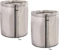 Maximex Pflanzenschutz Pflanztopf-Sack 2er Set Überwinterung Frostschutz Pflanzen 28l Zylinder platzsparend verstaubar 30x40cm Beige Polyester Kunststoff - Thumbnail 1