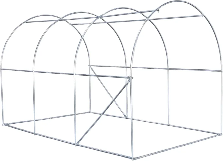 Foliengewächshaus mit PE-Folie – UV-beständig & wetterfest – Tunnelgewächshaus mit Stahlrahmen – Tomatenhaus für Garten – Frühbeet Pflanzenhaus begehbar – Grün (Grün, 200x300x200cm) – Bild 6