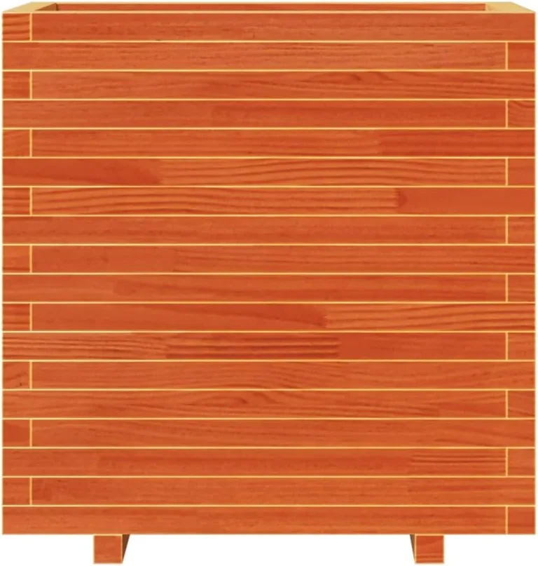 Gecheer Pflanzkübel Wachsbraun massivholz Kiefer großes Fassungsvermögen dekorativer Gartenkasten für Balkone Terrassen und Gärten – Bild 6
